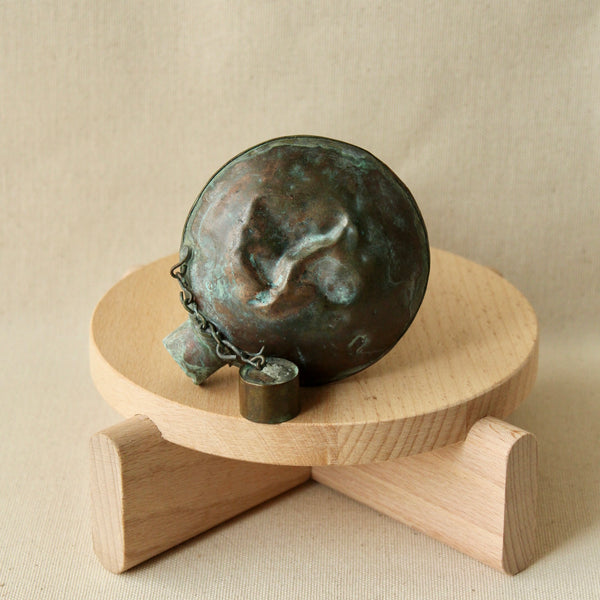 Small Round Copper Flask