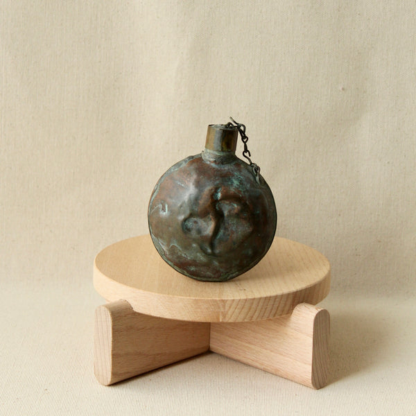 Small Round Copper Flask