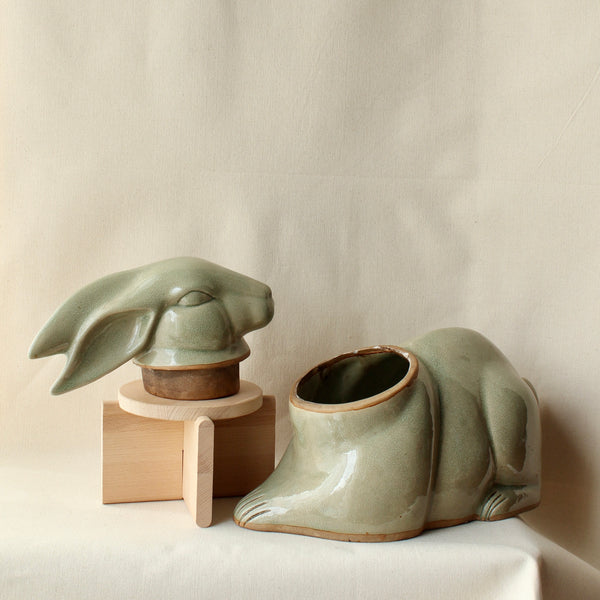 Ceramic Rabbit Cookie Jar