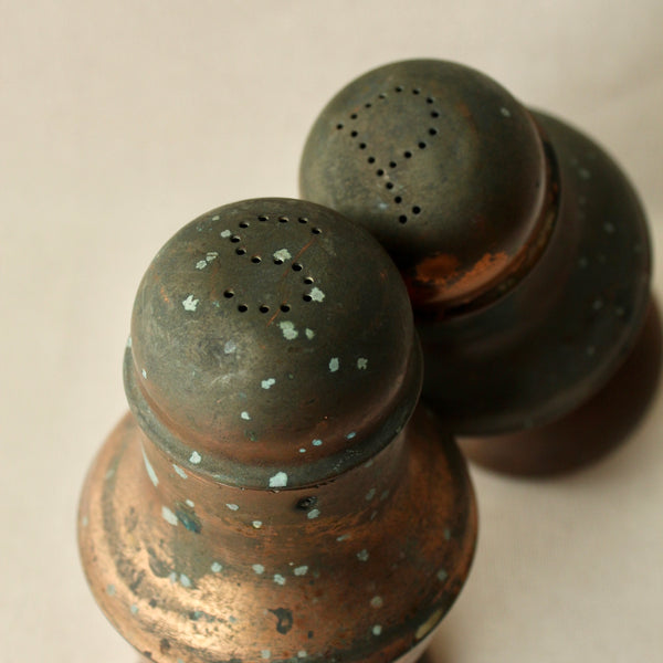 Copper Salt & Pepper Shakers