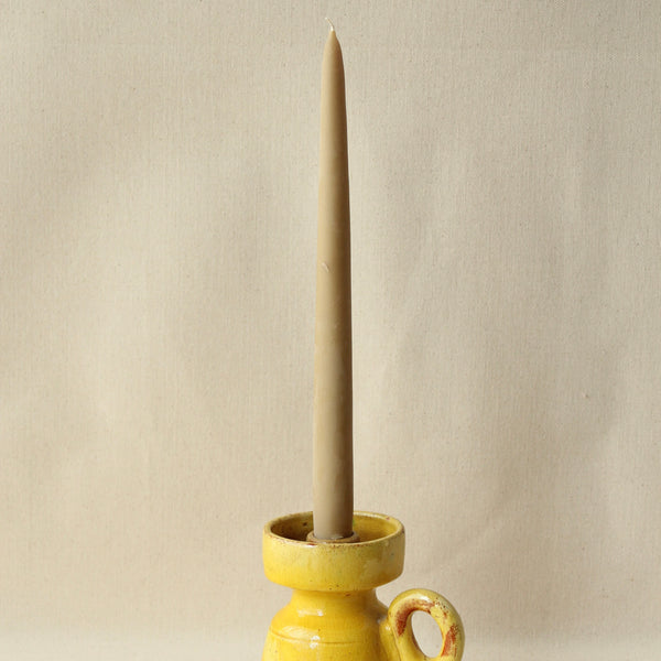 Yellow Ceramic Candle Holder