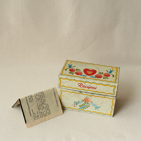 Vintage Recipe Tin